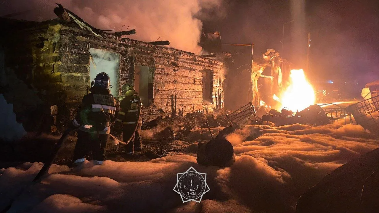 Фотография с места происшествия Пресс-служба МЧС РК
